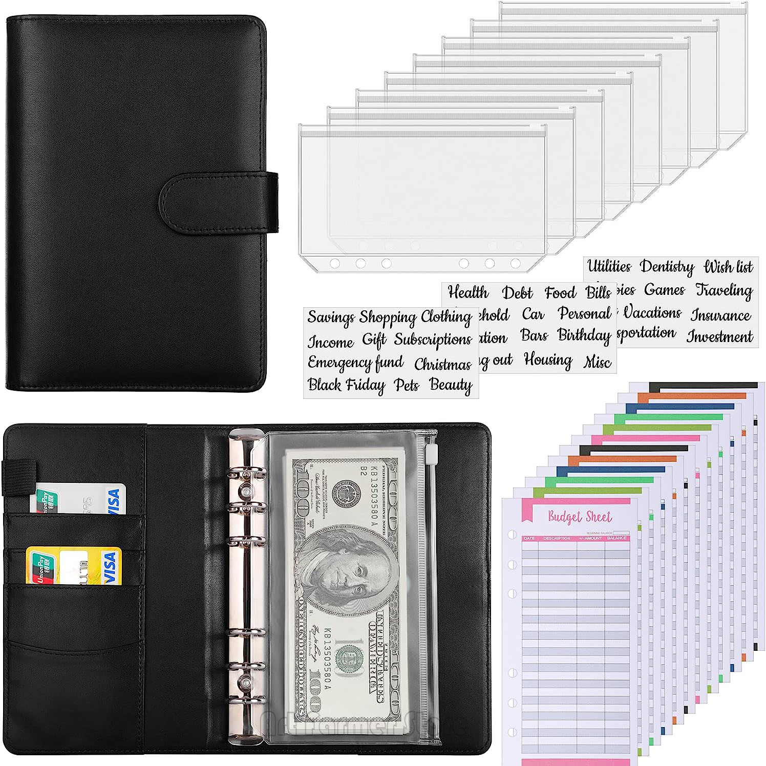 Planner Weekly Budget - Бюджетная папка формата А6 с денежным