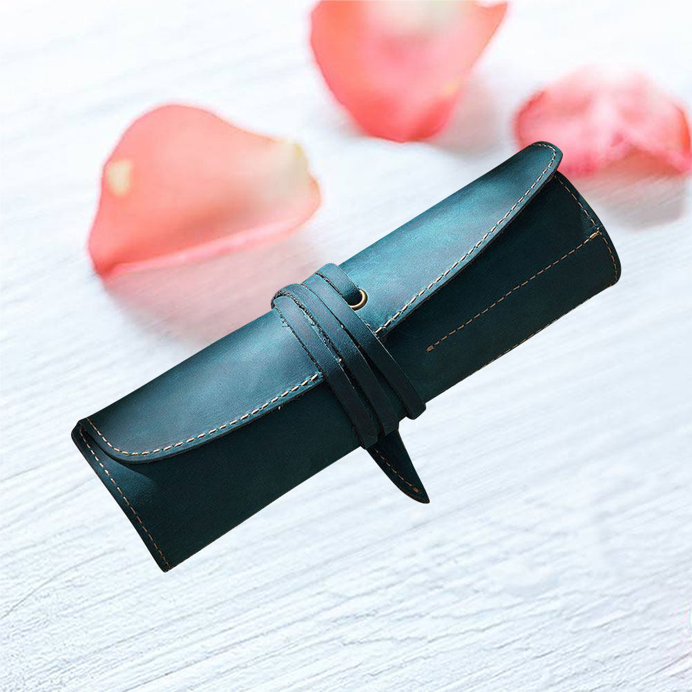 Pen Pouch Roll - Винтажный синий чехол для ручек ручной
