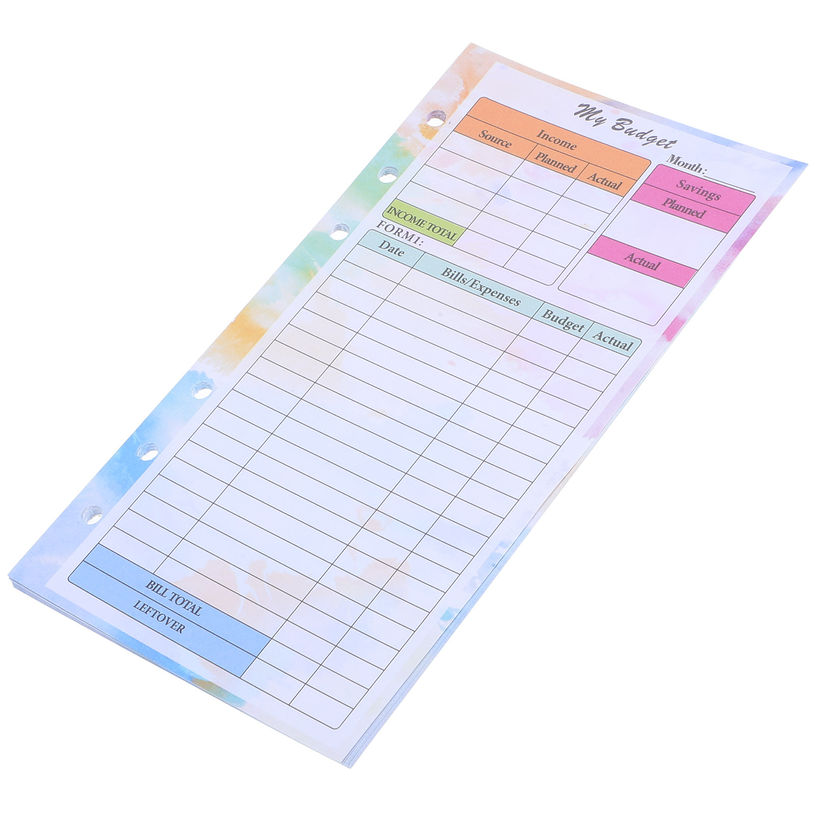Planner Weekly Budget - 14 листов, формат A6, переплетные вкладыши