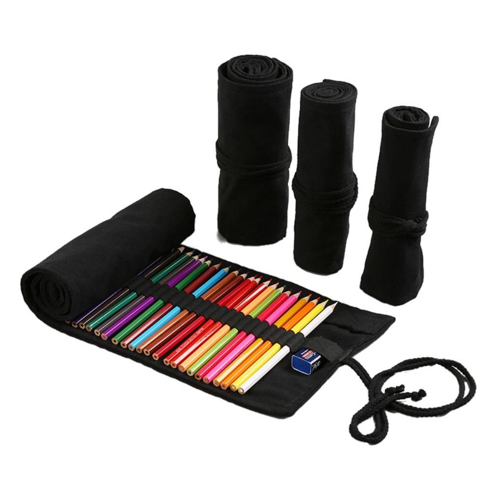 Pen Pouch Roll - Толстый чёрный футляр для ручек с