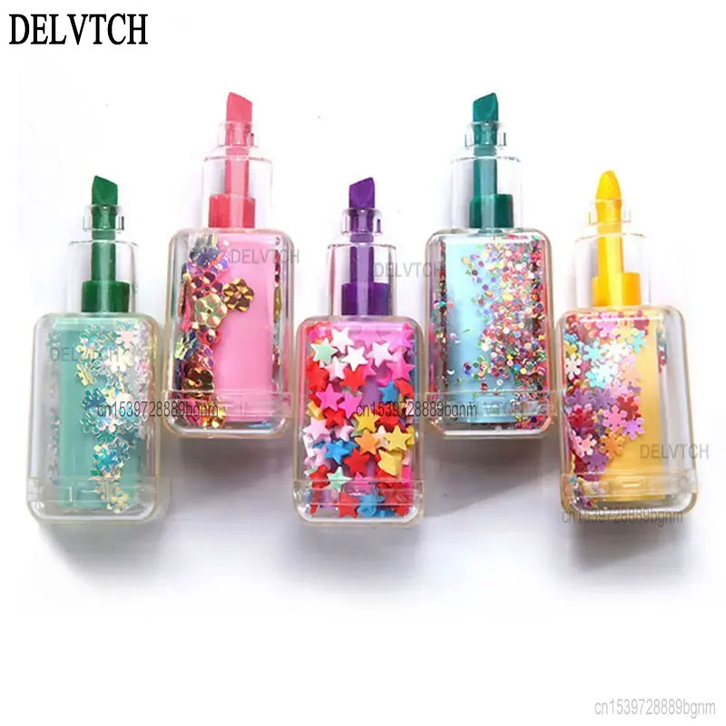 Highlighter Set Pastel - 5 шт./набор, мини-блестки для дизайна ногтей