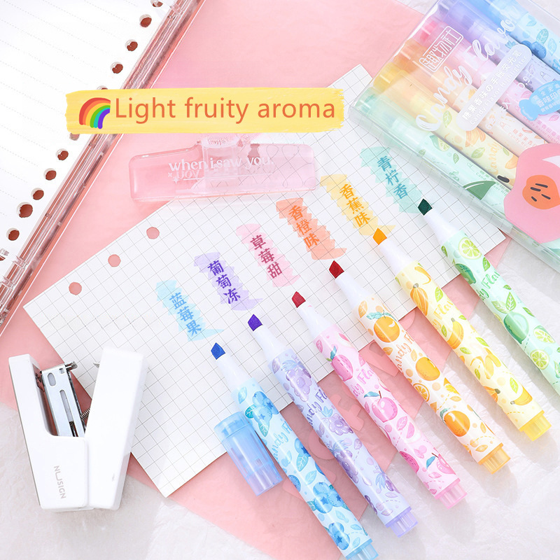 Креативный маркер с фруктовым  – обзор и цена Highlighter Set Pastel