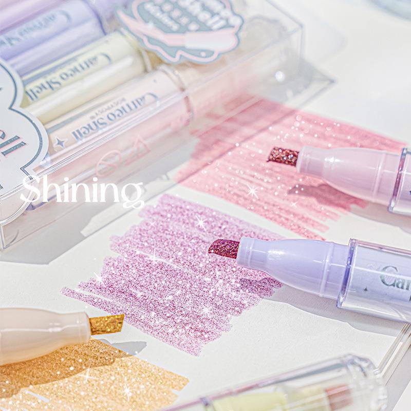 4 цвета/набор, блестящие марке – обзор и цена Highlighter Set Pastel
