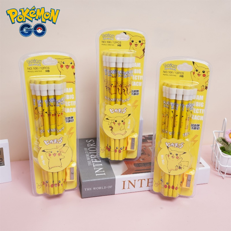 Набор из 12 карандашей Покемон – обзор и цена Office Supply Office Stationery Items